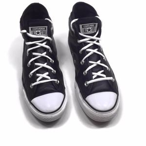 Unisex Converse Syde St Blk Leather Men 9.5 W 11.5